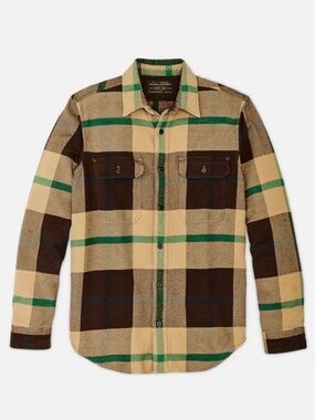 FILSON VINTAGE FLANNEL WORK SHIRT MEDIUM